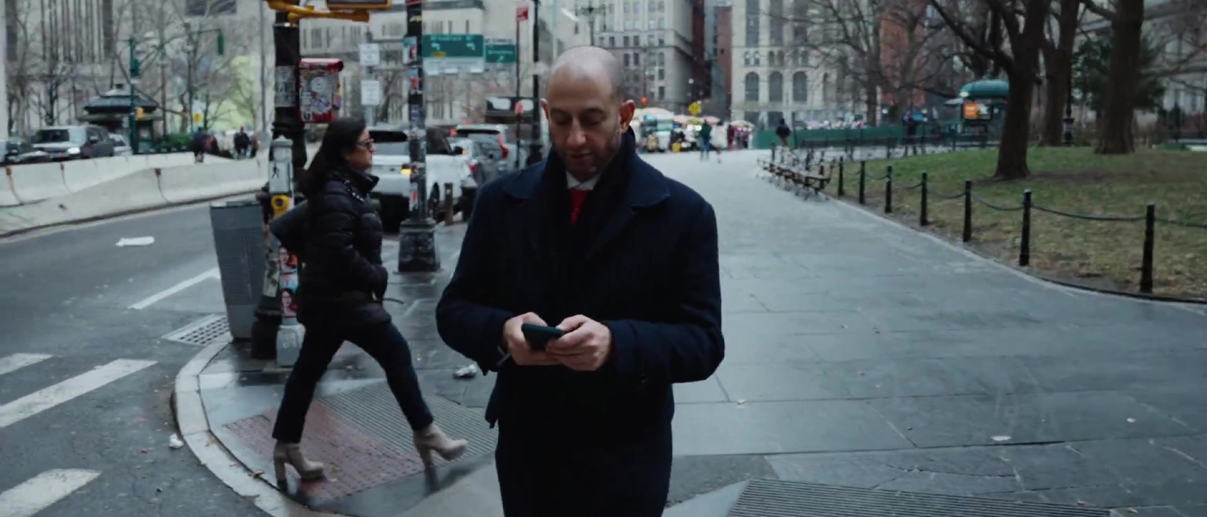 Lower Manhattan crosswalk near Spodek Law Group - NYC criminal lawyers on call