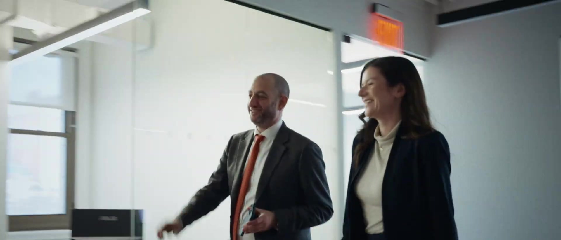 The team, walking to court